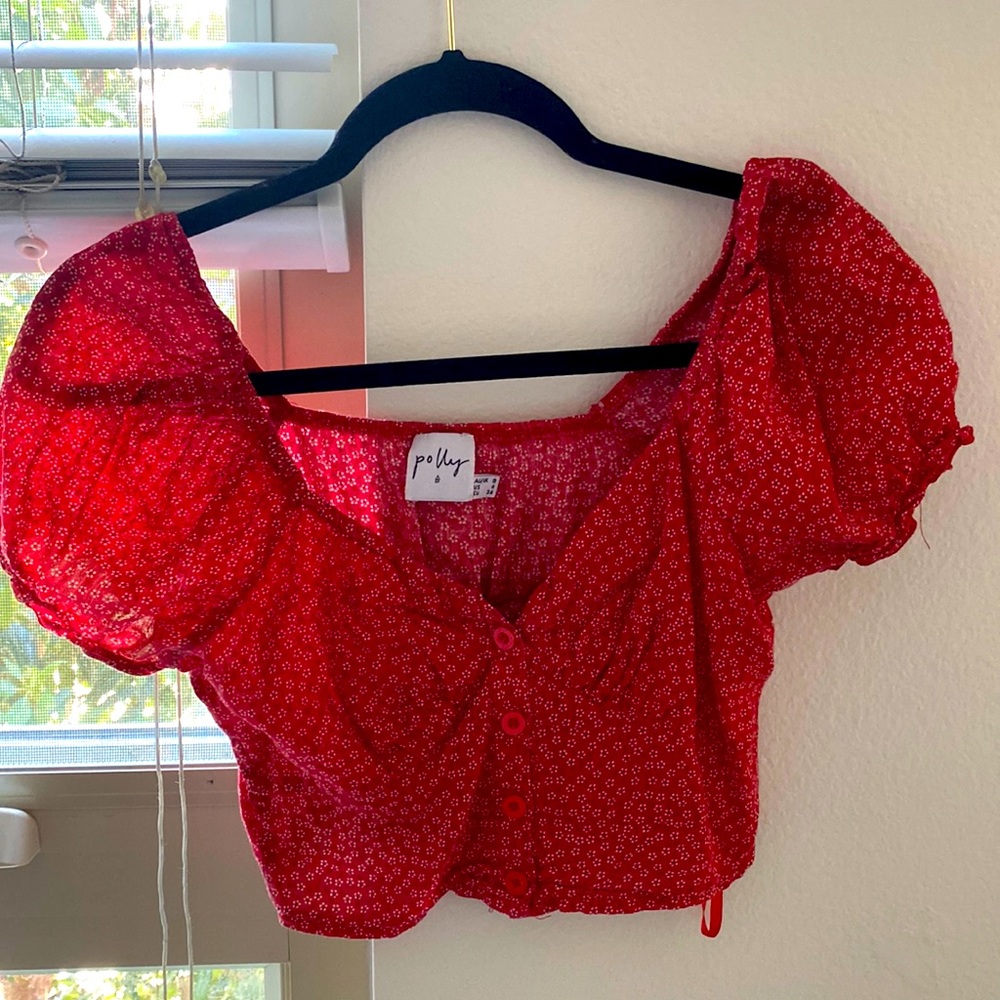 Princess Polly Red Crop Top